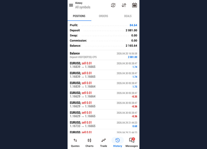 EUR/USD bot performance screenshot 07
